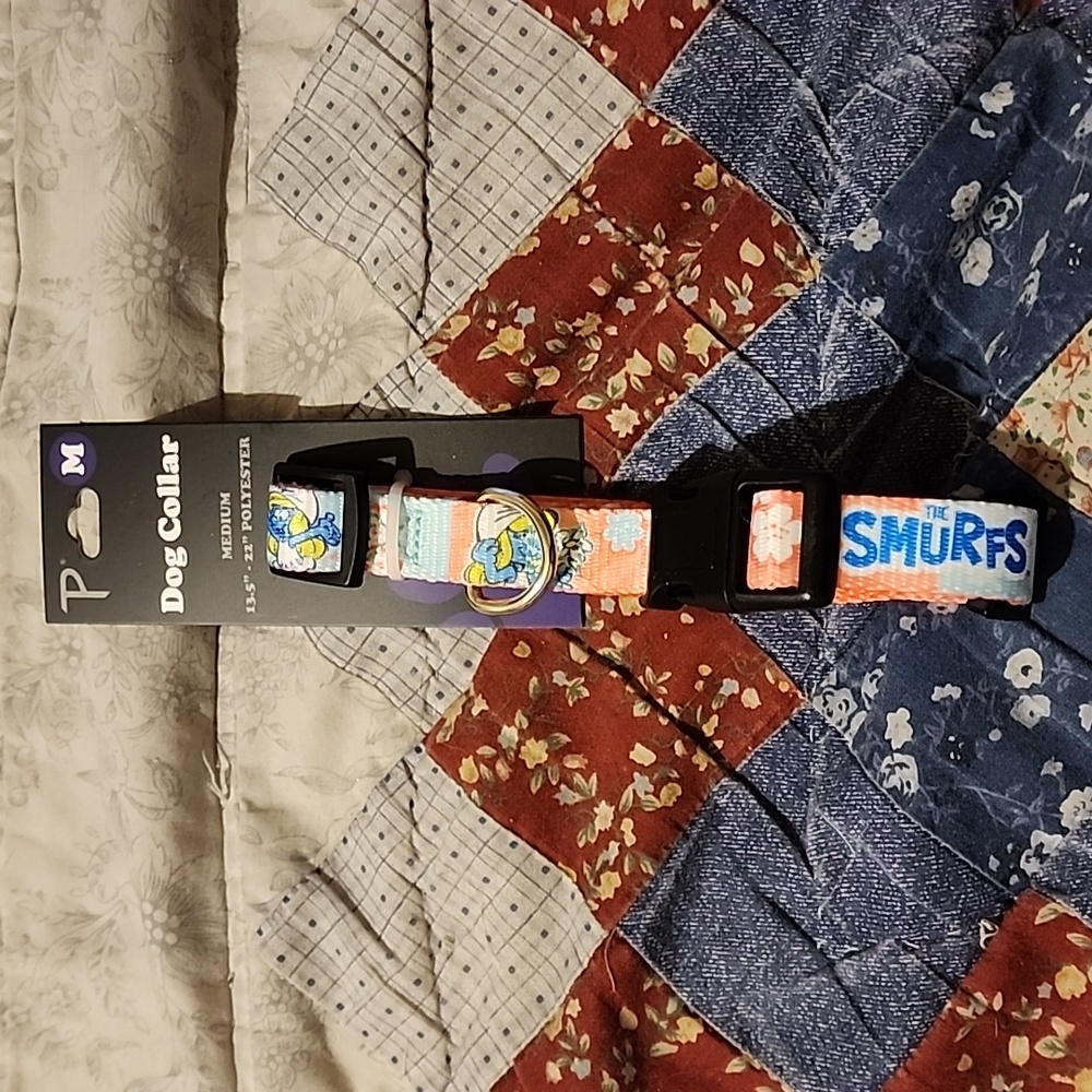Perri's Smurfs Smurfette Dog Collar Medium